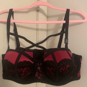 Torrid Strapless Push-Up Shine Strappy Straight Back Bra